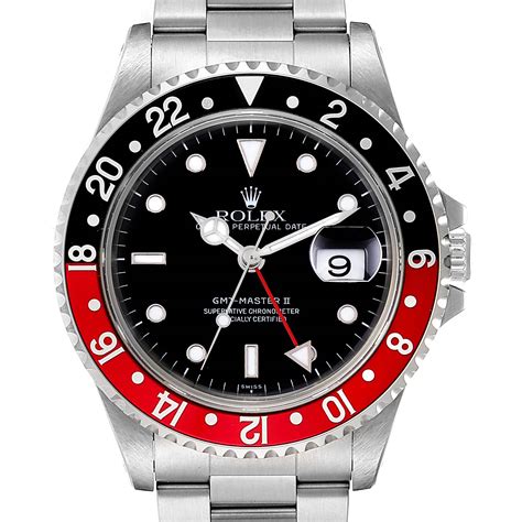 rolex gmt master ii coke bezel|red and black rolex.